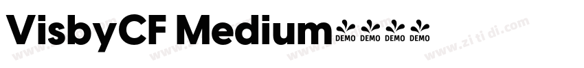 VisbyCF Medium字体转换